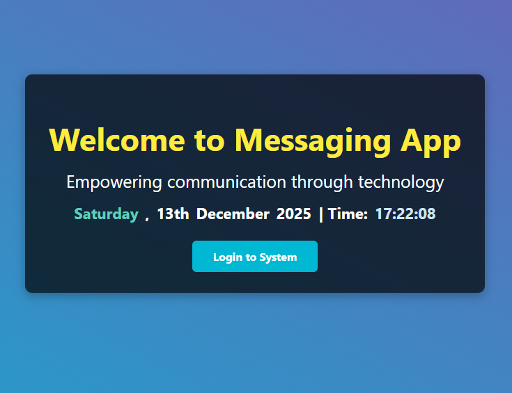 Bulk Messaging Web Application